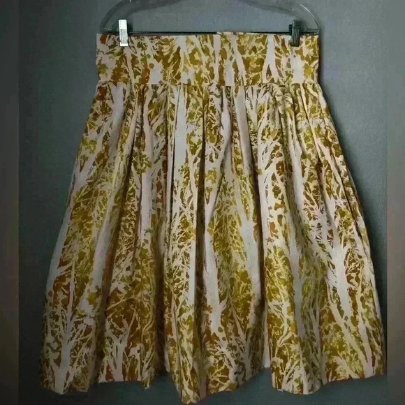 Handmade Yellow Mustard White Skirt Large? - Picture 3 of 10